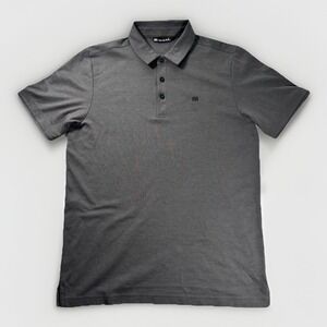 TravisMathew Polo Shirt Mens Medium Gray Golf Casual Performance